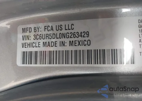 2022 Ram 2500 Big Horn 4X4 6'4 Box from USA, damaged, VIN 3C6UR5DL0NG263429